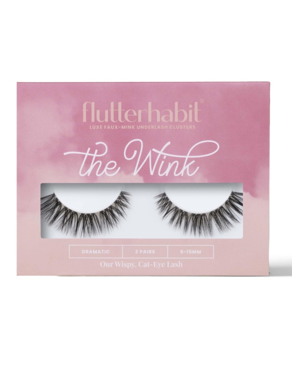 New FlutterHabit The Wink Lashes, 2 Sets Of Lashes, DIY Wispy Doll Eyed